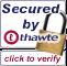Secured by Thawte